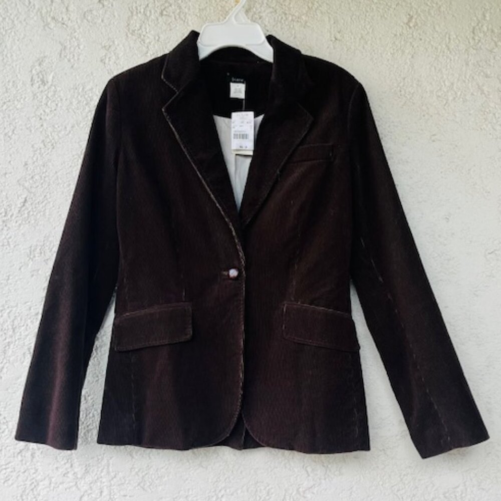 Vintage J. Crew Chocolate Brown Corduroy Blazer – new with tags